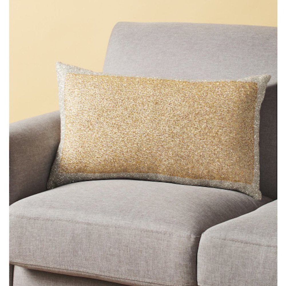 Callisto Home Beaded Accent Pillow